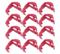 VALICLUD para Comer y Diseño Funcional 12 Dedos de Plástico Rojo, Antiescaldaduras para Buffet y Uso Diario en Cocina