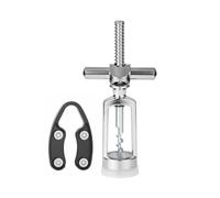 VALICLUD Sacacorchos de Láminas Portátil de Aleación de Zinc Diseño Estable y Funcional para Abrir Botellas de Vino Manualmente Ocasión