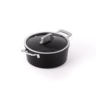 Valira Aire - Cazuela Premium de 24 cm Alta Hecha en España, Aluminio Fundido con Antiadherente Reforzado, Apta para inducción, Incluye Tapa