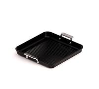 Valira Aire PFAS Free - Grill premium de 28x28 cm hecho en España, aluminio fundido con antiadherente reforzado y libre de PFAS, apto para inducción
