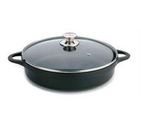 Valira Black - Cazuela Baja 24 cm con Tapa, Color Negro