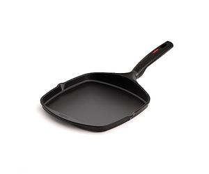 Valira Black - Plancha Premium de 26x26 cm hecha en España, aluminio fundido con antiadherente reforzado, apta para inducción