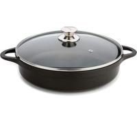 Valira Cazuelas - Cazuela Premium de 20 cm baja hecha en España, aluminio fundido con antiadherente reforzado, apta para inducción, incluye tapa y asas