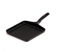 Plancha Grill Menaje Aluminio fundido Induction Grill VALIRA 4541/25 | Adecuado para Asados y grill, incluido inducción, GRILL 28X28 CM, Negro Medium