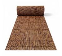 Valla de Caña Natural para Ocultación, Rollo de Cañizo Exterior para Jardín. Estera de Bambú con Protección Solar y Resistencia al Viento para Balcón y Patio(Carbonizado,120x350cm)