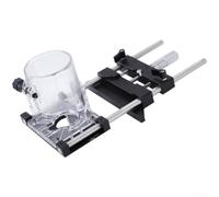 Valla de guía de enrutador, para recortadora de 65 mm, soporte de fresado de precisión con guía de borde recto de aluminio CNC de ajuste fino de 0-18 mm, para corte de ranura de carpintería