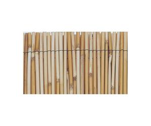 Valla de jardín edm 75816 marrón bambú 1 x 5 m