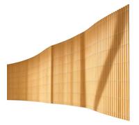 Valla De Listones De Privacidad For Jardín, Protección De Privacidad Rollo | Verde,Fácil De Cortar,Barrera De Privacidad De Jardín,Cribado De Jardín,para Patio,Cubierta(Wood-tone,90x300cm)