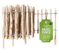 Valla de madera Creative Home de 35 cm de altura y 5 m de longitud, con una separación entre lamas de 3-4 cm
