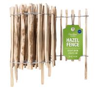 Valla de madera Creative Home de 50 cm de altura y 5 m de longitud, con una separación entre lamas de 3-4 cm