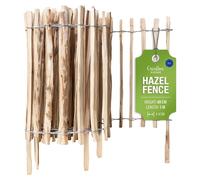 Valla de madera Creative Home de 60 cm de altura y 5 m de longitud, con una separación entre lamas de 3-4 cm