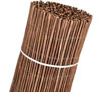 Valla de Mimbre Gruesa | Cañizo Jardin natural | Cerramiento de Mimbre 85% Ocultación | Valla Decorativa de Mimbre natural