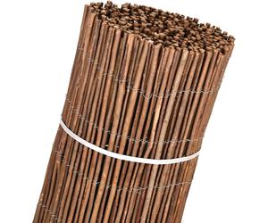 Valla de Mimbre Gruesa | Cañizo Jardin natural | Cerramiento de Mimbre 85% Ocultación | Valla Decorativa de Mimbre natural