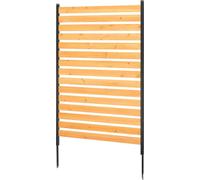 Valla de privacidad de madera, 99 cm de ancho x 155 cm de largo, 1 panel, pantalla para aire acondicionado, cubierta para equipos de piscina con estacas metálicas, fácil instalación para bricolaje, oc