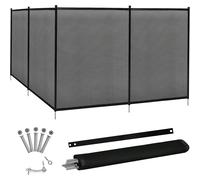 Valla de seguridad para piscina, barandilla para piscina enterrada de fácil instalación, valla decorativa para estanque, valla de protección para piscina, estanque, jardín, negro