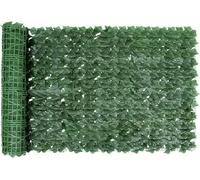 Valla decorativa de hiedra artificial, 3 m x 1,5 m, rollo de setos de hojas artificiales, panel de pantalla de hiedra, valla de privacidad, decoración de pared al aire libre (hojas de camote)