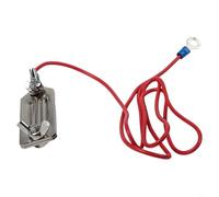 Valla eléctrica de acero inoxidable con cable, conector en cruz inoxidable para valla de pastos de hasta 12 cm, ideal para limitación de robot cortacésped y cría de animales (clip único)