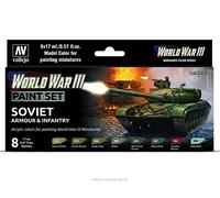 Vallejo 070221 - Juego de accesorios de construcción de maqueta de tanque soviético e infantería , color/modelo surtido