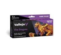 Vallejo 120116 772196 Fire Dragons - Juego de pintura para dragones (8 x 18 ml)