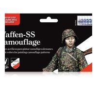 Vallejo 70180 EMBALAJE 8 COLORES WAFFEN SS CAMUFLAJE PARA MIMETICOS ALEMÁN 17 ML