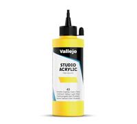 Vallejo ACRYLIC STUDIO, PINTURA ACRÍLICA, 200ML, AMARILLO CADMIO PALIDO (TONO), Nº 43