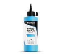 VALLEJO ACRYLIC STUDIO, PINTURA ACRÍLICA, 200ML, AZUL FLUO, Nº 936