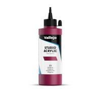 Vallejo ACRYLIC STUDIO, PINTURA ACRÍLICA, 200ML, MAGENTA, Nº 23