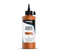 Createx Vallejo Pintura acrílica Acrylic Studio 200 ml Naranja Óxido de Hierro Nº 9