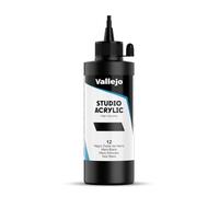 Vallejo ACRYLIC STUDIO, PINTURA ACRÍLICA, 200ML, NEGRO ÓXIDO DE HIERRO, Nº 12