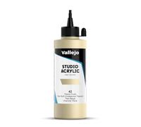 Vallejo ACRYLIC STUDIO, PINTURA ACRÍLICA, 200ML, TITANIO CRUDO, Nº 42