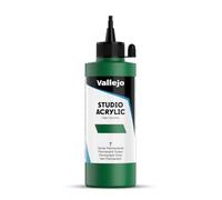 Vallejo ACRYLIC STUDIO, PINTURA ACRÍLICA, 200ML, VERDE PERMANENTE, Nº 7