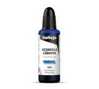 Vallejo - Acuarela líquida 32ml, color azul proceso