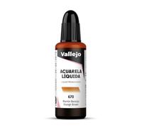 Vallejo - Acuarela líquida 32ml, Color marrón Naranja