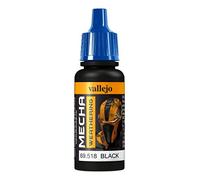 Vallejo Aerógrafo acrílico "AV Mecha Color" de 17 ml, color negro lavado