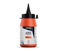 Vallejo - Colores acrílicos studio 500ml, color naranja de cadmio