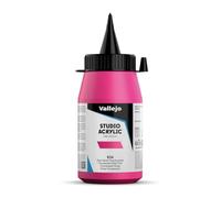 Vallejo - Colores acrílicos studio 500ml, color rojo rosa