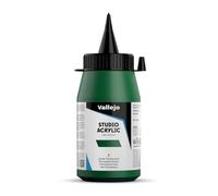 Vallejo - Colores acrílicos studio 500ml, color verde permanente