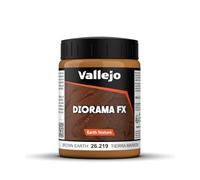 Createx Vallejo Pintura acrílica Diorama FX Tierra Marrón – Pasta de alta densidad 200 ml