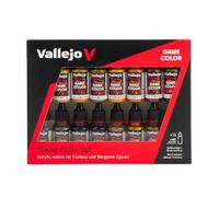 Createx Vallejo – Set de pinturas Game Color Leather and Metal – 16 colores