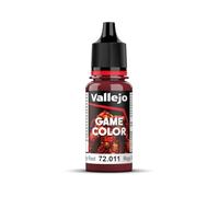 Createx Vallejo – Pintura acrílica Game Color – Rojo Visceral mate 18ml con cuentagotas para figuras