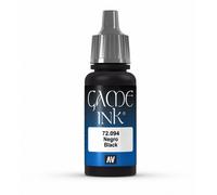 Vallejo Game Ink 17 ml Acrylic Paint - Inky Black (Importación USA)