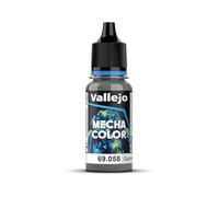 Vallejo Mecha Pintura Acrílica Metálico Gunmetal, 18 ml. para Aerógrafo Gran Resistencia a Manipulación e Impactos