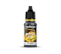 Vallejo Model Air Pintura Acrílica a Base de Agua en Color Gris de Acabado Mate para Aerógrafo. Pintura en Botella de 18 Ml con Cuentagotas para Modelismo y Maquetas
