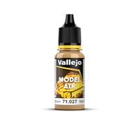Vallejo Model Air Pintura Acrílica a Base de Agua en Color Marrón Claro de Acabado Mate para Aerógrafo. Pintura en Botella de 18 Ml con Cuentagotas para Modelismo y Maquetas