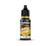 Createx Vallejo Pintura acrílica Model Air Negro mate para aerógrafo, modelismo y figuras 18 ml.