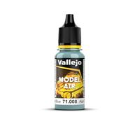 Vallejo Model Air Pintura Acrílica Pale Blue RLM65 Acabado Mate, 18 ml. para Aerógrafo para Modelismo y Figuras