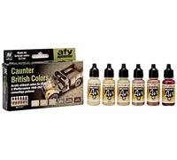Createx Vallejo Set Model Air – British Caunter Colors – 17 ml (paquete de 6)