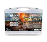 Vallejo Model Color Combination Case 70254, maletín con 80 Botes de 18 ml de Pintura acrílica para miniaturas, agrupados en tríos BSL de Base, Sombra y luz para Resolver volúmenes sin Mezclar