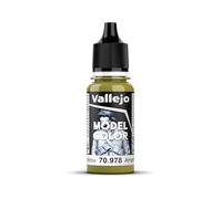 Createx Vallejo Pintura acrílica Model Color Amarillo (Dark Yellow) mate 18 ml autonivelante BSL