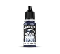 Vallejo Model Color Pintura Acrílica Azul (Dark Prussian Blue) Acabado Mate, 18 ml. Autonivelante y Sistema BSL para Modelismo y Figuras
